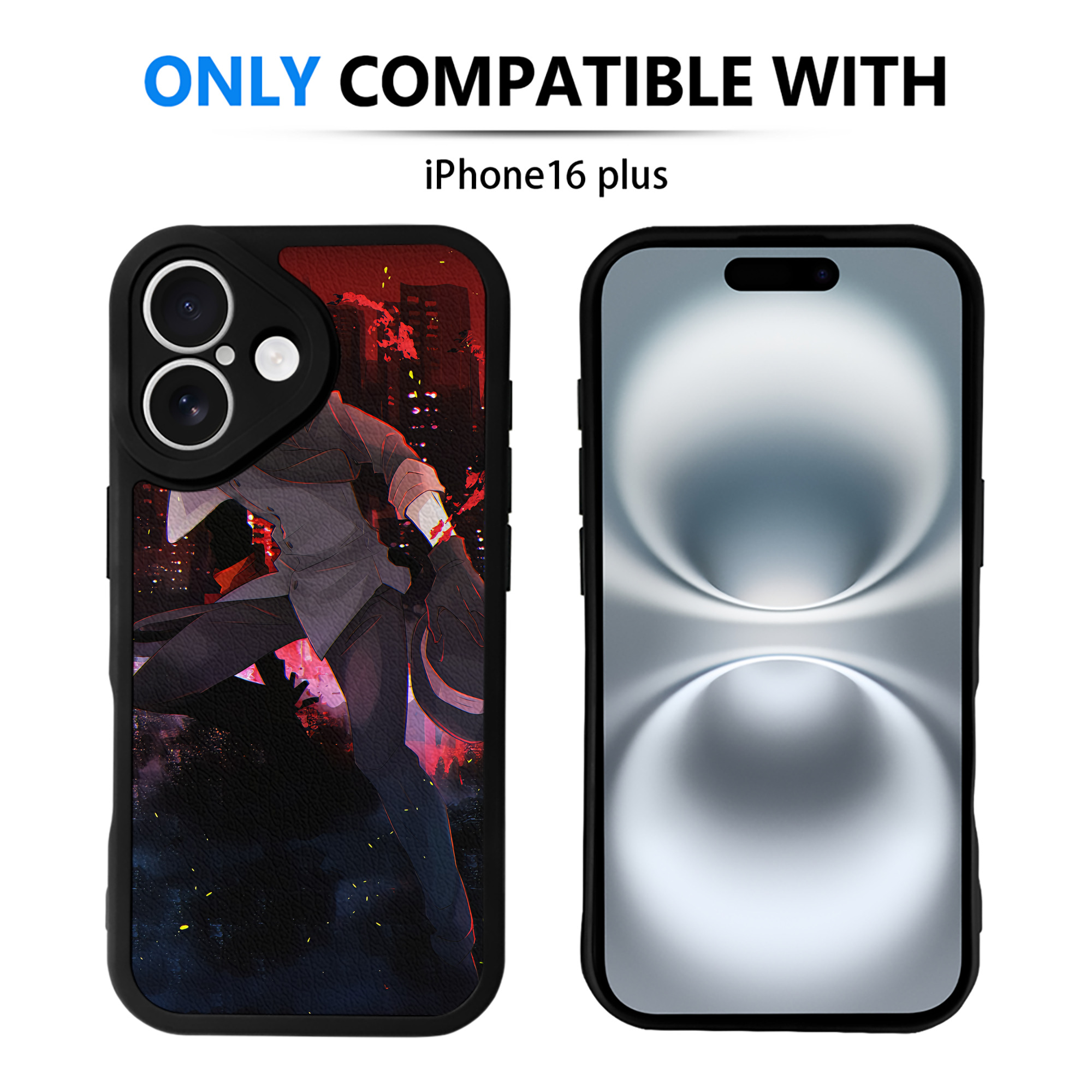 （画像用） 文豪ストレイドッグス Bungo Stray Dogs 【iPhone 16シリーズ対応】シリコンスマホケース（レザー調） 材質：シリコン